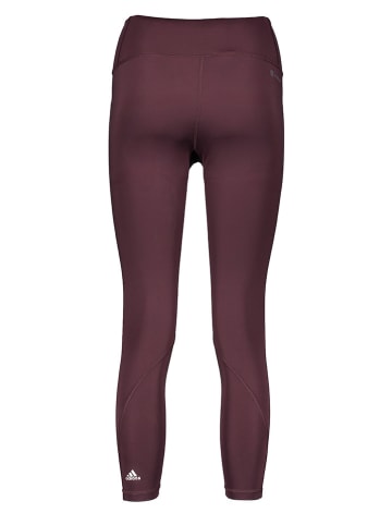 adidas Legginsy sportowe "Optime" w kolorze fioletowym