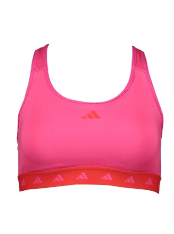 adidas Biustonosz sportowy "PWR" w kolorze różowym