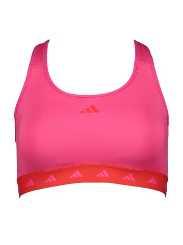 adidas Biustonosz sportowy "PWR" w kolorze różowym