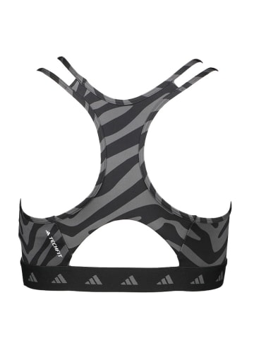 adidas Biustonosz sportowy "HYGLM" w kolorze szarym