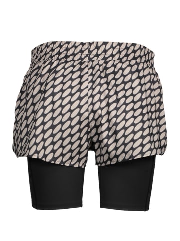 adidas 2in1-Laufshorts "MMK" in Beige/ Schwarz