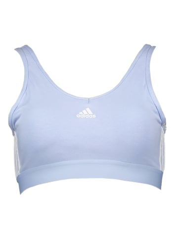 adidas Bustier "3S" in Hellblau