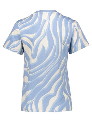 adidas Shirt "AOP" in Hellblau/ Creme
