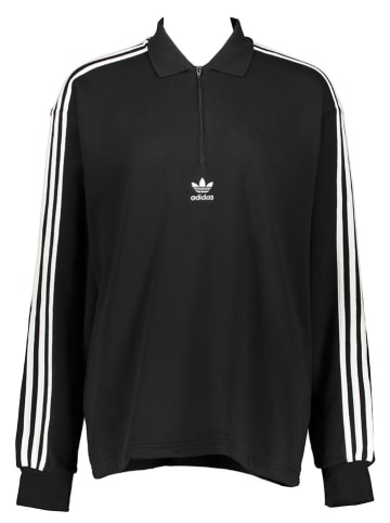 adidas Poloshirt "3 Stripes" in Schwarz