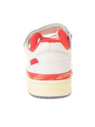 adidas Leder-Sneakers "Forum 84" in Weiß/ Rot