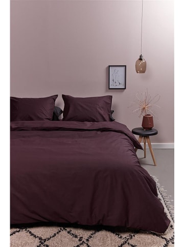 Ambiante Beddengoedset "Uni" bordeaux