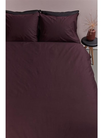 Ambiante Beddengoedset "Uni" bordeaux