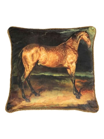Mars & More Kissen "Horse" in Braun - (L)45 x (B)45 cm