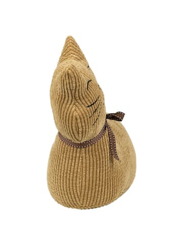 Mars & More Deurstopper "Cat lies" lichtbruin