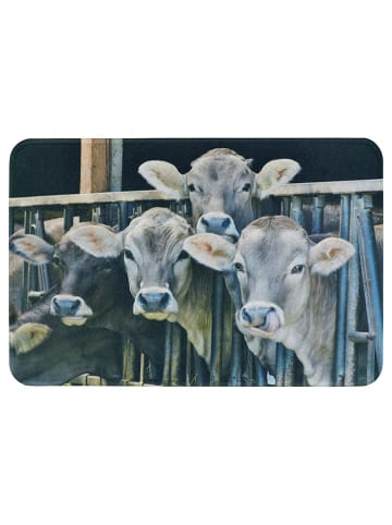 Mars & More Deurmat "Calf in stable" lichtbruin/grijs - (L)50 x (B)75 cm
