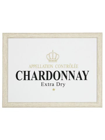 Mars & More Dienblad "Chardonnay" wit - (B)43 x (H)43 cm