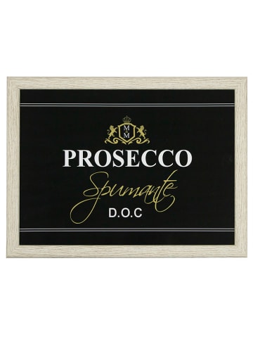 Mars & More Dienblad "Prosecco" zwart - (B)43 x (H)43 cm