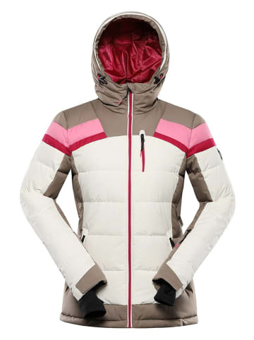 Alpine Pro Ski-/snowboardjas "Ferera" crème/meerkleurig