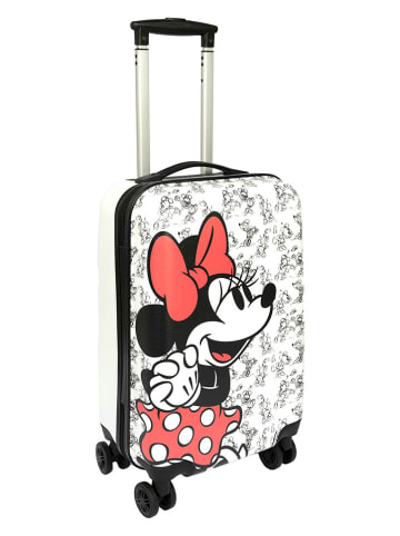 Disney Minnie Mouse Walizka "Myszka Minnie" w kolorze białym - 34 x 58 x 23 cm