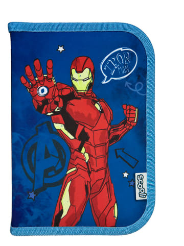 Avengers Gevoerde etui "Avengers" blauw/rood - (B)14 x (H)20 x (D)3 cm