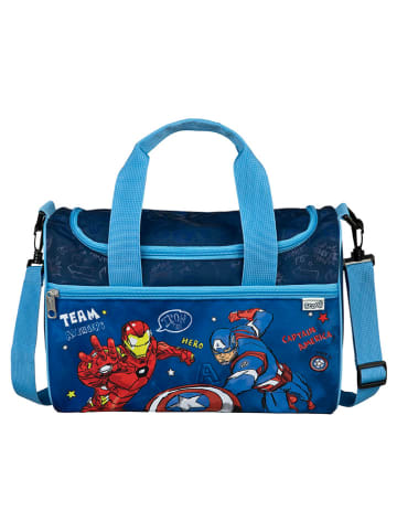 Avengers Torba sportowa "Avengers" w kolorze niebieskim - 35 x 23 x 16 cm
