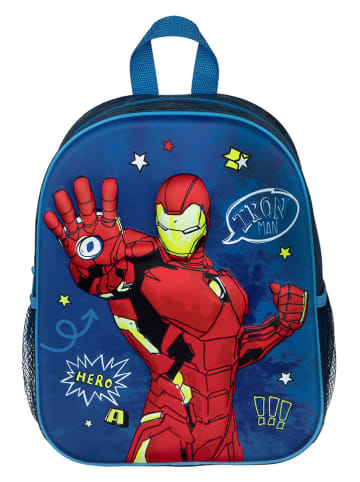 Avengers Rugzak "Avengers" blauw/rood - (B)27 x (H)33 x (D)10 cm