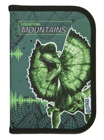 Jurassic World Gefülltes Federmäppchen "Jurassic World" in Grün - (B)14 x (H)20 x (T)3 cm