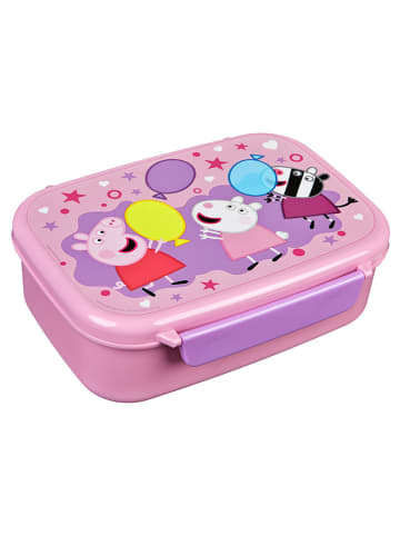 Peppa Pig Brotzeitdose "Peppa Pig" in Rosa - (B)18 x (H)13,5 x (T)6 cm