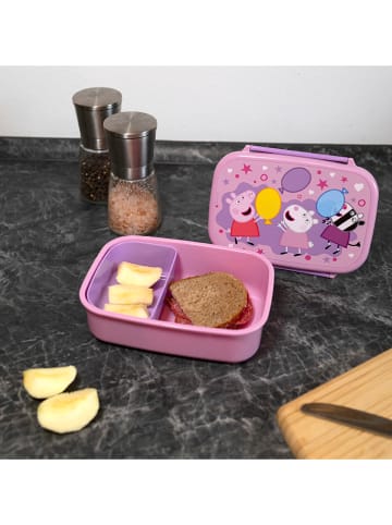 Peppa Pig Brotzeitdose "Peppa Pig" in Rosa - (B)18 x (H)13,5 x (T)6 cm