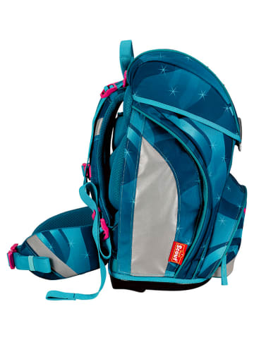Scout 4tlg. Schulranzen-Set "Alpha Set LED - Heaven" in Blau