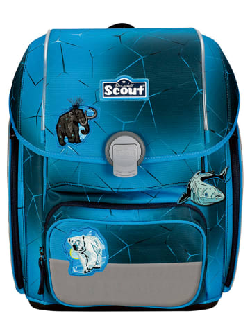 Scout 4-częściowy zestaw szkolny "Polar Blue" w kolorze niebieskim