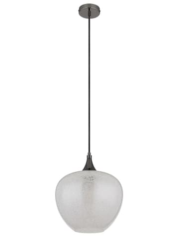 Globo lighting Hanglamp "Maxy" zilverkleurig/zwart - Ø 29 cm