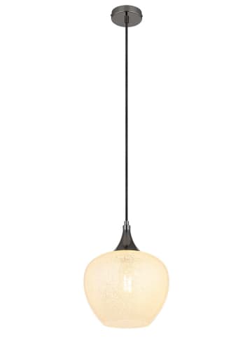 Globo lighting Hängeleuchte "Maxy" in Silber/ Schwarz - Ø 24 cm