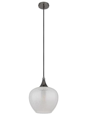 Globo lighting Hängeleuchte "Maxy" in Silber/ Schwarz - Ø 24 cm