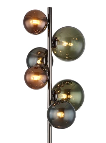 Globo lighting LED-Standleuchte "Riha" in Braun/ Grün/ Petrol - (H)155 cm