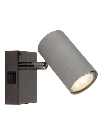 Globo lighting Wandlamp "Robby" zwart/grijs - (B)7 x (H)10 cm