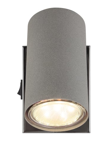 Globo lighting Lampa ścienna "Robby" w kolorze szaro-czarnym - 7 x 10 cm