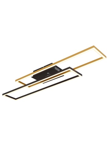 Globo lighting LED-Deckenleuchte "Dakari" in Schwarz Gold - (B)80 x (H)7,5 x (T)60 cm