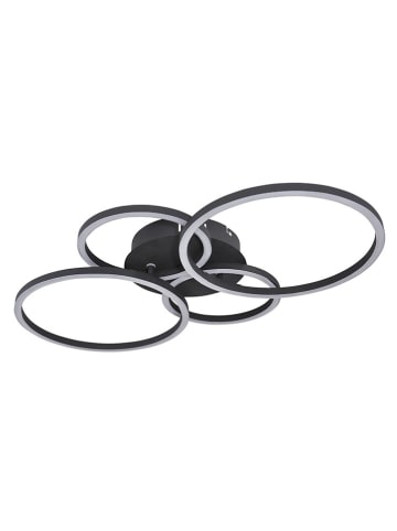 Globo lighting LED-Deckenleuchte "Kendy" in Schwarz - (B)65,5 x (H)7,5 x (T)40,6 cm