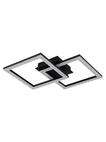 Globo lighting LED-Deckenleuchte "Sapena" in Schwarz - (B)52,6 x (H)7,5 x (T)37,4 cm