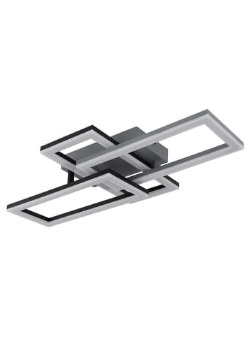 Globo lighting LED-Deckenleuchte "Sapena" in Grau - (B)61,4 x (H)9,3 x (T)34,1 cm