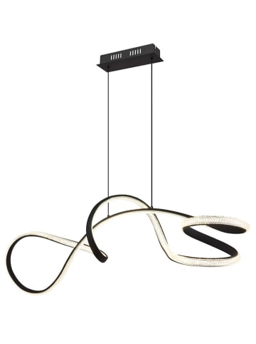 Globo lighting LED-Hängeleuchte "Swirl" in Schwarz/ Silber - (L)108 x (B)33 x (H)12 cm