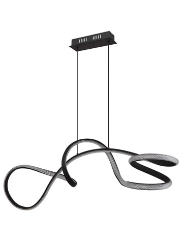 Globo lighting LED-Hängeleuchte "Swirl" in Schwarz/ Silber - (L)108 x (B)33 x (H)12 cm