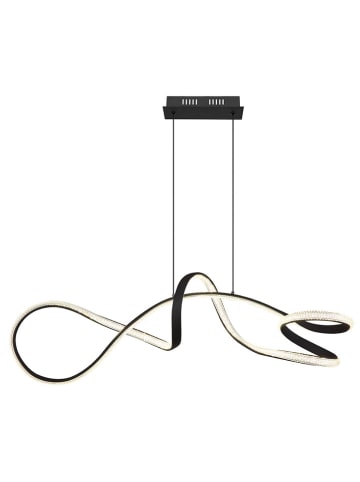 Globo lighting LED-Hängeleuchte "Swirl" in Schwarz/ Silber - (L)108 x (B)33 x (H)12 cm