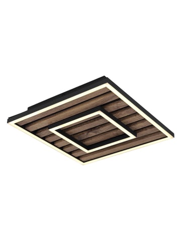 Globo lighting LED-Deckenleuchte "Woody" in Braun - (B)30 x (H)6 x (T)30 cm