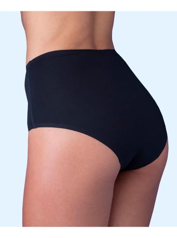 Royal Lounge Pełne figi high waist (2 pary) w kolorze czarnym