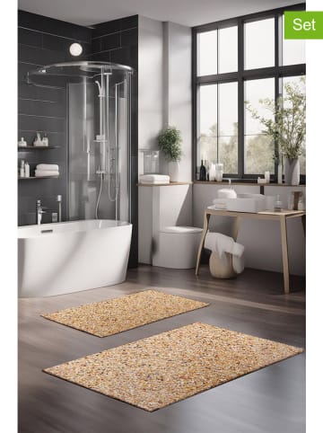 Elizabed 2er-Set: Badvorleger in Beige