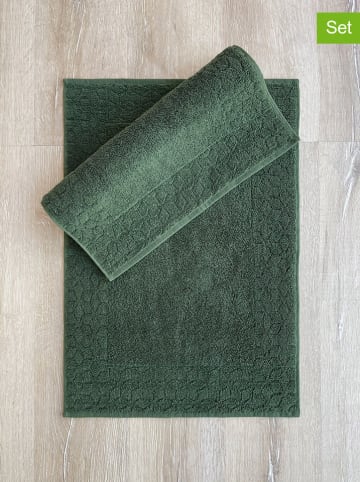 Elizabed 2-delige set: badmatten groen