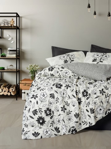 Elizabed Renforcé beddengoedset wit/zwart