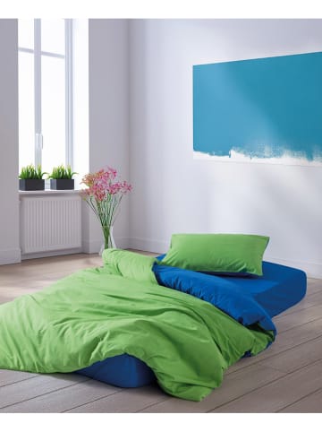 Elizabed Renforcé beddengoedset groen/blauw