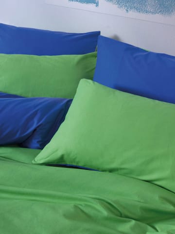 Elizabed Renforcé beddengoedset groen/blauw