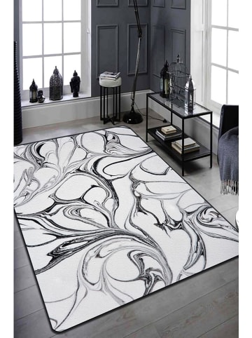 Conceptum Hypnose Katoenen tapijt "Arte Della" wit/zwart