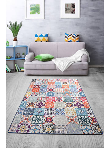 Conceptum Hypnose Kurzflor-Teppich ''Ceramico Djt'' in Bunt