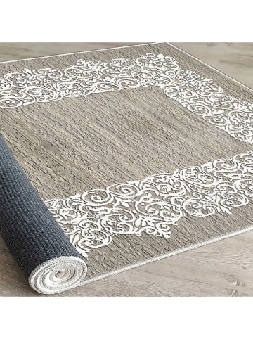 Conceptum Hypnose Kurzflor-Teppich ''Els1811'' in Beige/ Weiß