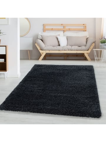 Conceptum Hypnose Hochflor-Teppich ''Fluffy 3500'' in Anthrazit